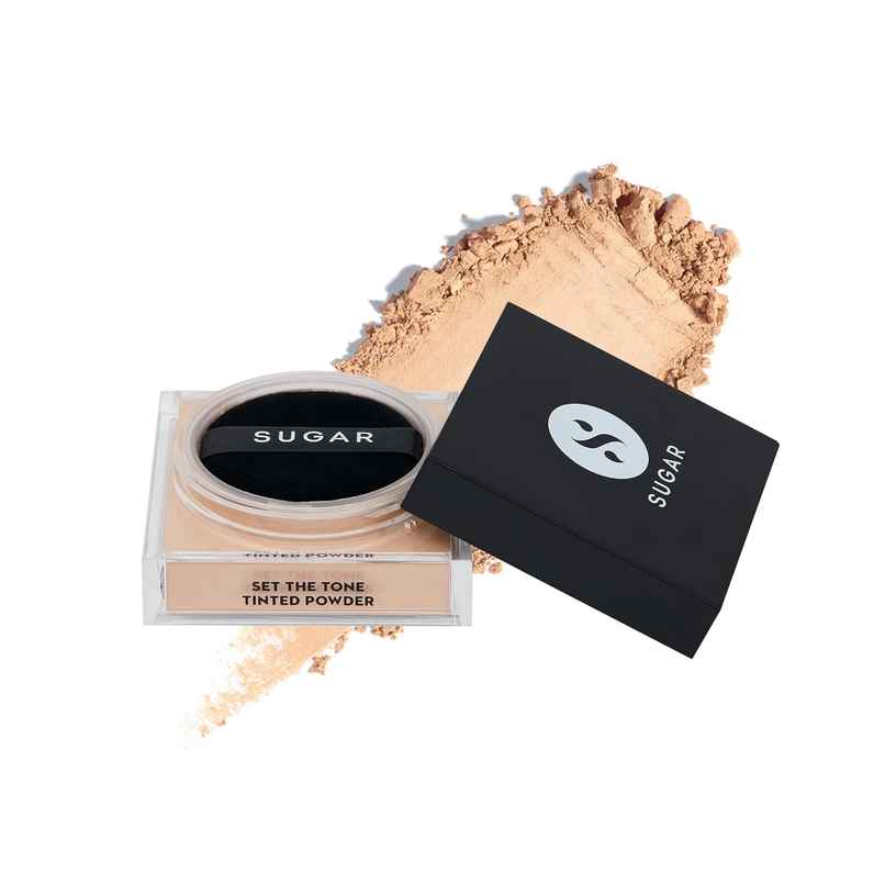 SUGAR Cosmetics Set The Tone Tinted Powder - 15 Cappuccino (699) SUGAR Cosmetics Set The Tone Tinted Powder - 15 Cappuccino (699)