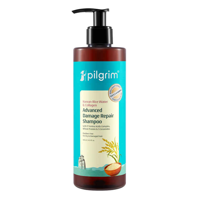 Pilgrim Korean Rice Water & Collagen Advanced Repair Shampoo for Damaged Hair Pilgrim Korean Rice Water & Collagen Advanced Repair Shampoo for Damaged Hair