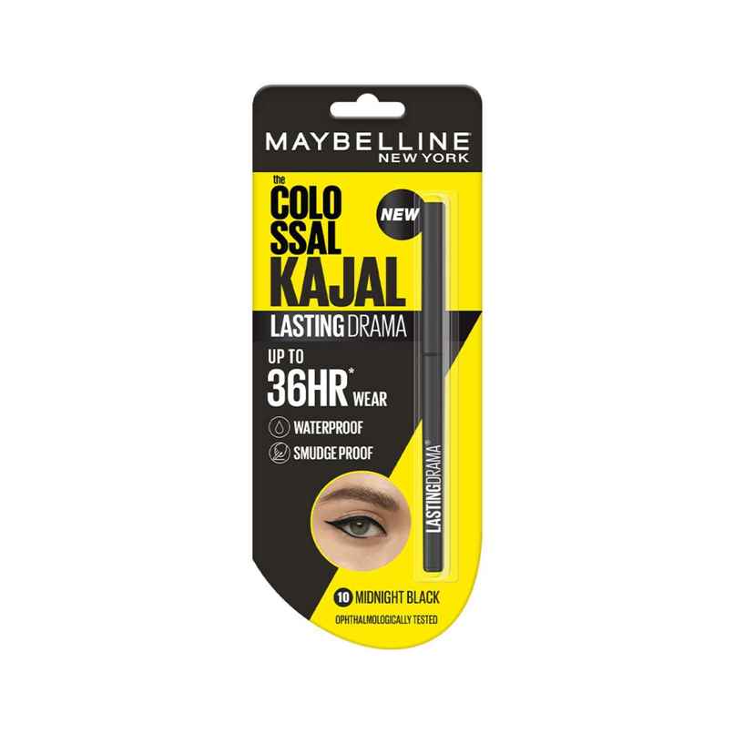 Maybelline Colossal Lasting drama Kajal, 10 Midnight Black
