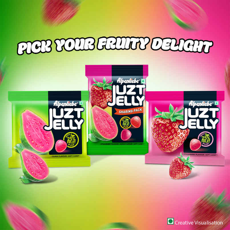 Alpenliebe Juzt Jelly Strawberry Soft Candy Pouch Alpenliebe Juzt Jelly Strawberry Soft Candy Pouch