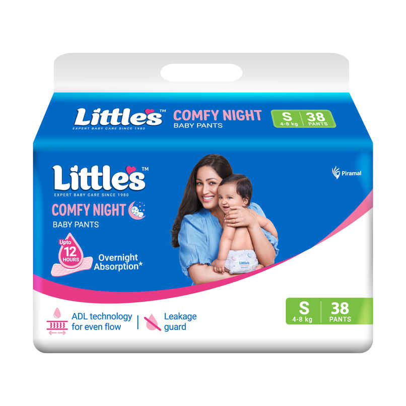 Littles Baby Diapers Pants | Comfy Nights | 4-8 kg | S Littles Baby Diapers Pants | Comfy Nights | 4-8 kg | S