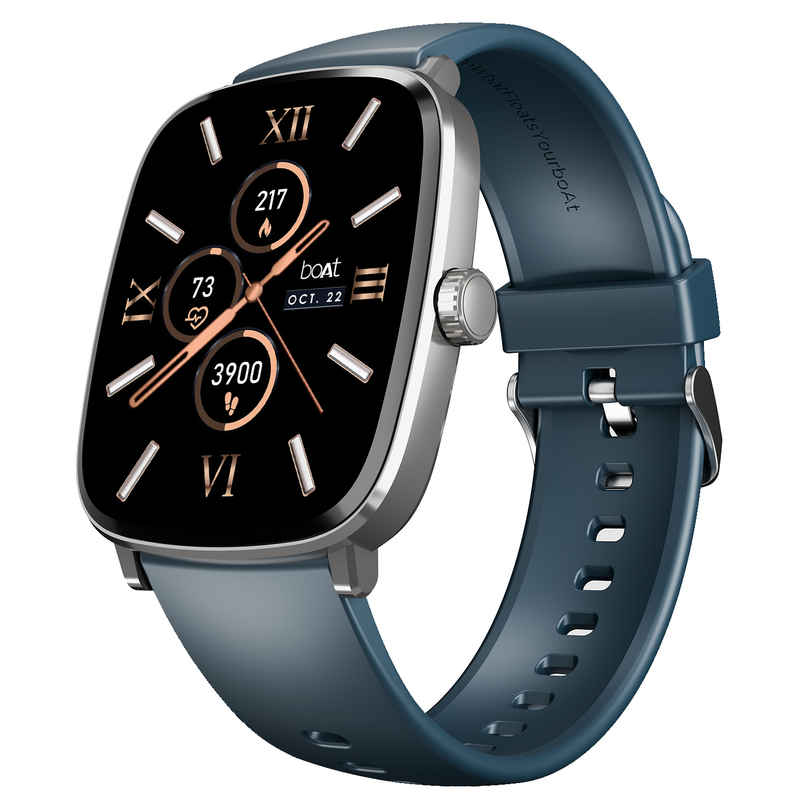 boAt Ultima Regal Smartwatch | 2.01" AMOLED Display | BT Calling | Functional Crown - Sapphire Blue