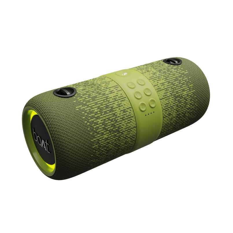 boAt Stone 1200F 14W Bluetooth Speaker With Upto 9 Hours Battery Rgb Leds Ipx7 Green Camo