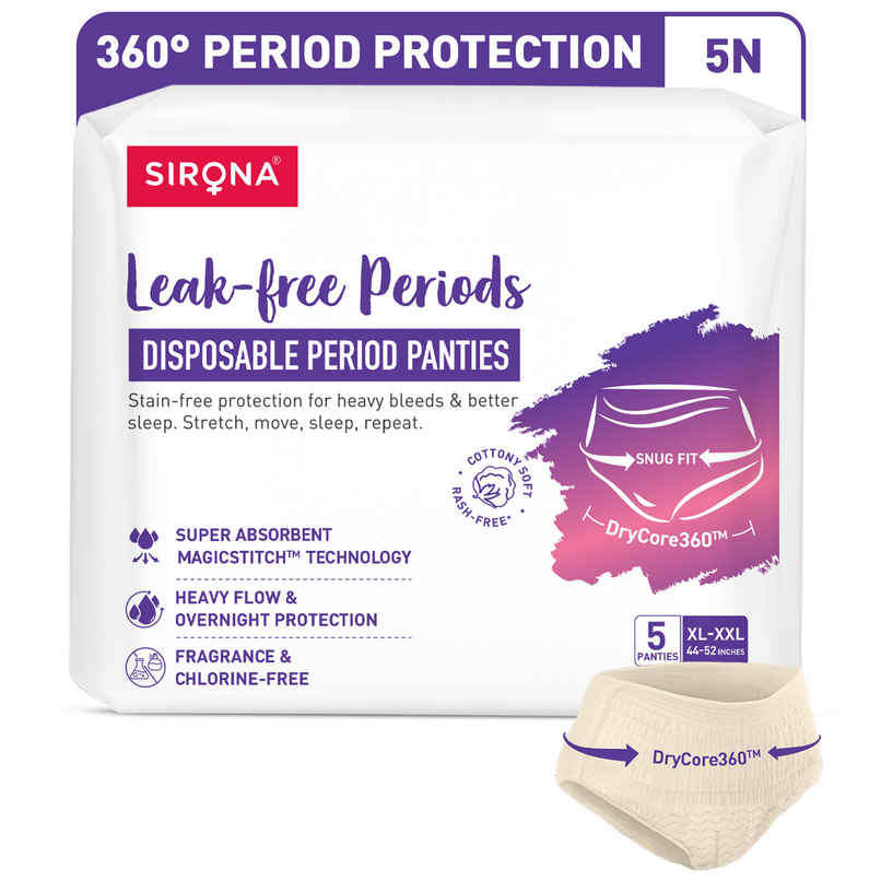 Sirona Disposable Period Panties XL-XXL | Beige