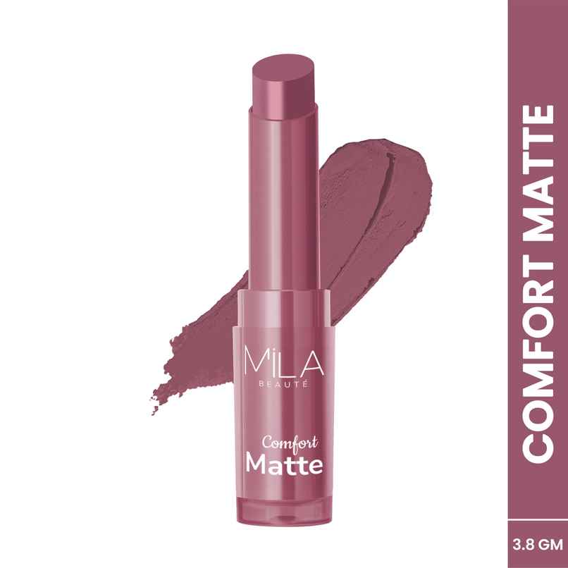 Mila Beaute Comfort Matte Lipstick | Pigmented & Long-Lasting | Mauve Nude Mila Beaute Comfort Matte Lipstick | Pigmented & Long-Lasting | Mauve Nude