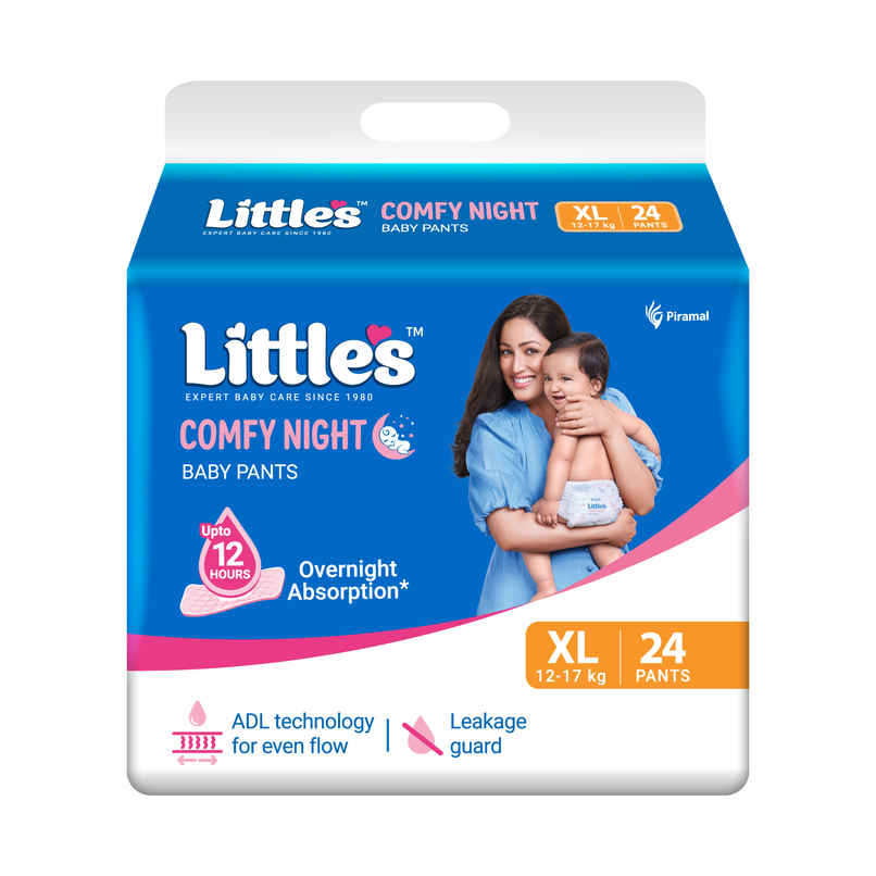 Littles Baby Diapers Pants | Comfy Nights | 12-17 kg | XL Littles Baby Diapers Pants | Comfy Nights | 12-17 kg | XL