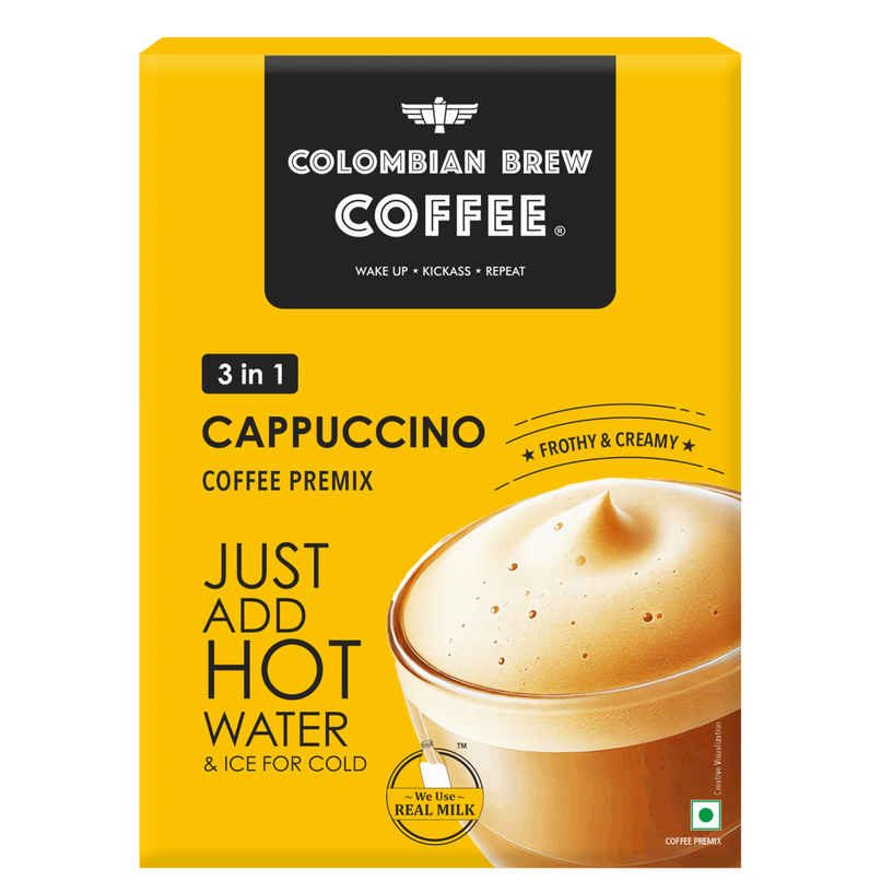 Colombian Brew Cappuccino Coffee Premix  | 8 Sachets