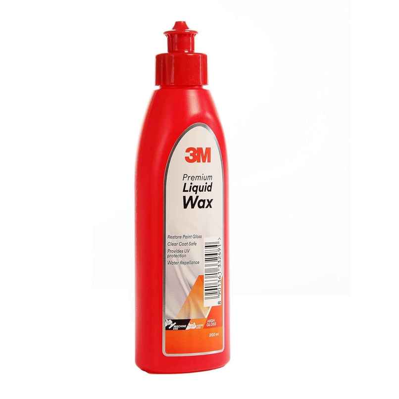 3M Premium Liquid Wax | Restores Car Paint Gloss and Lustre, Water Repellent | 200 ml 3M Premium Liquid Wax | Restores Car Paint Gloss and Lustre, Water Repellent | 200 ml