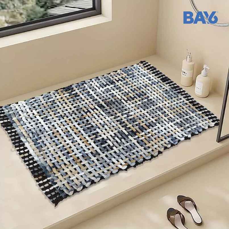 BAY6 Microfibre Weave Doormat - Grey 40 x 60 cm BAY6 Microfibre Weave Doormat - Grey 40 x 60 cm