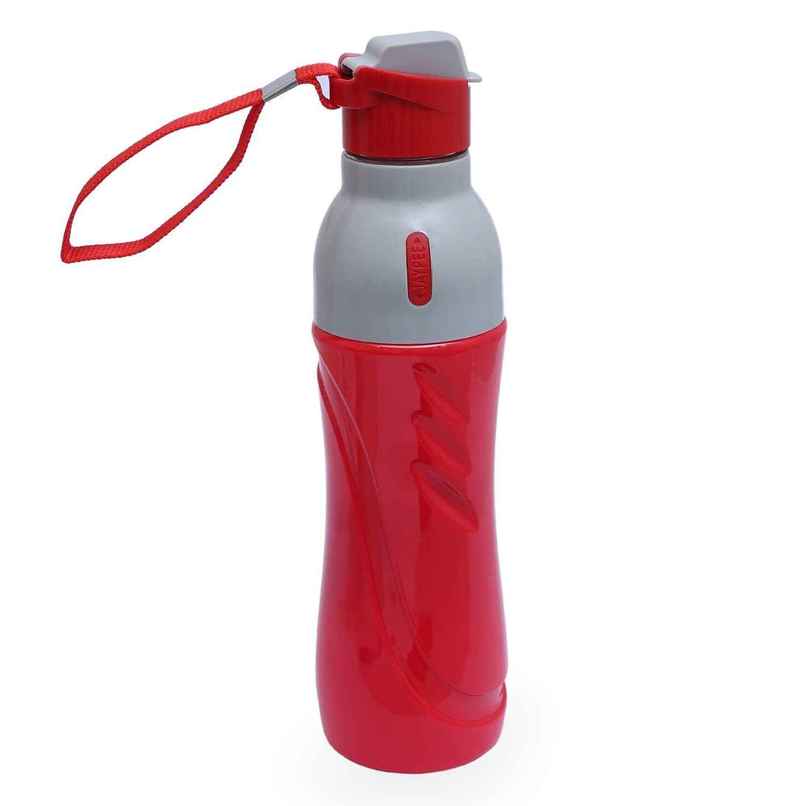 Jaypee Googly PU Insulated Fliptop Sipper Lid Water Bottle for kids | Red | 650ml