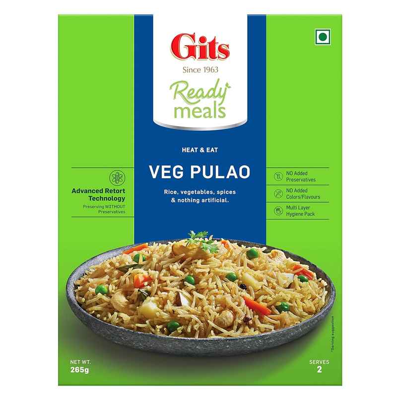 Gits Ready To Eat Veg Pulav | Authentic & Convenient