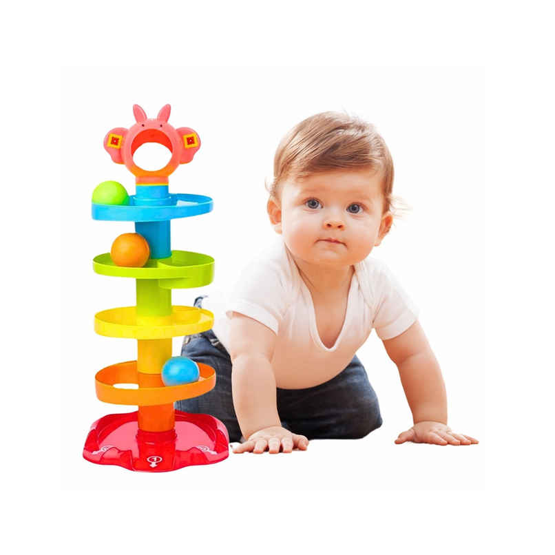Fablue Ball Drop And Roll Swirling Tower Toy For Baby & Toddler Development Educational Toys