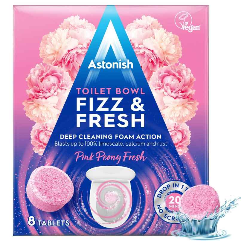 Astonish Toilet Bowl Fizz & Fresh Deep Cleaning Foam Action Tabs Astonish Toilet Bowl Fizz & Fresh Deep Cleaning Foam Action Tabs
