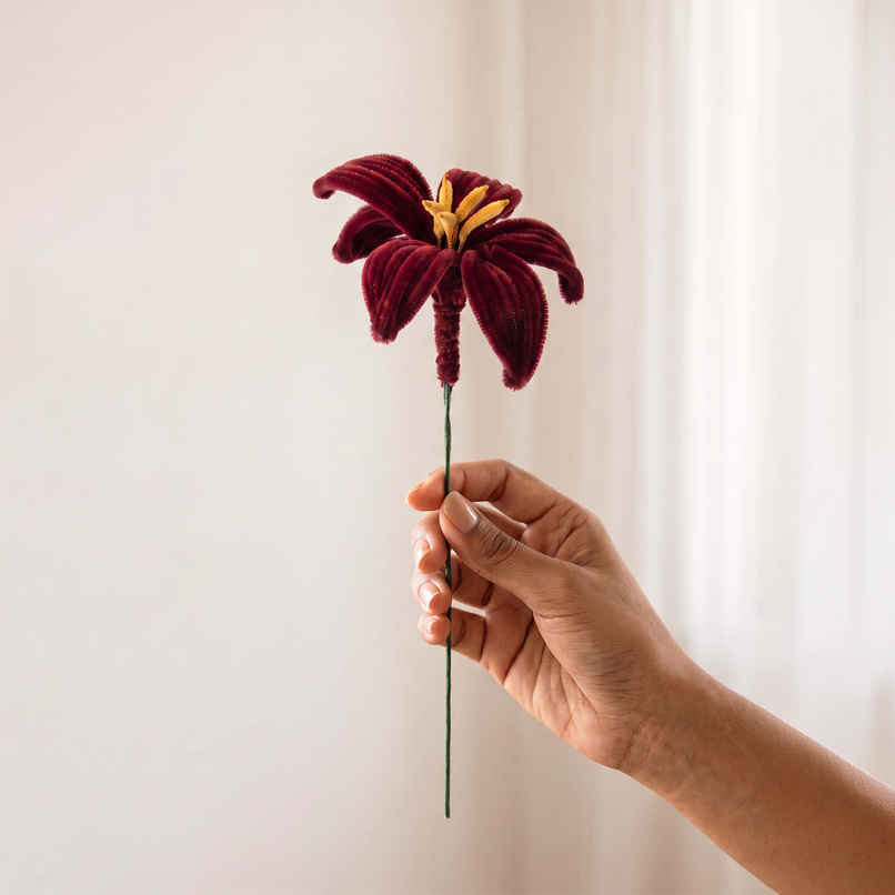 Kyari Handmade Pink Lily Flower