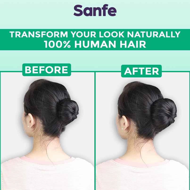 Sanfe Prolume Medium Hair Bun Shaper | Jooda Puff(Packet)