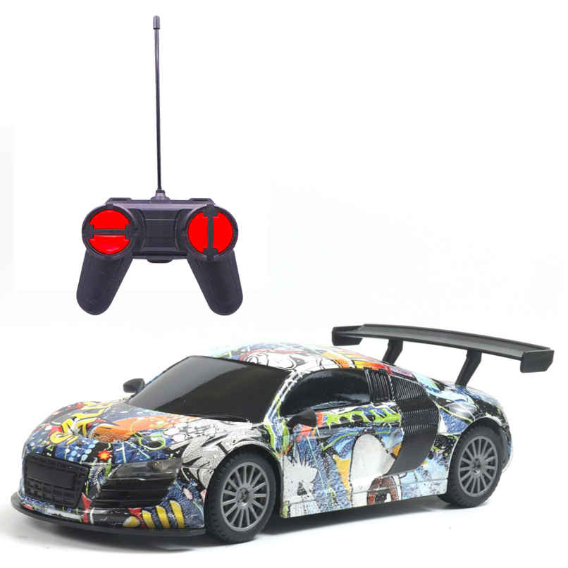 Race N Roll 1:24 Rechargeable Hi Speed Mini Remote Control Car - Aud Grafitti
