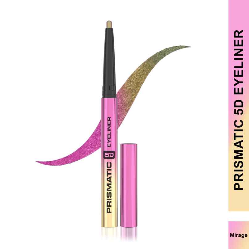 Glam21 Prismatic 5D Eyeliner | Creamy Formula | Multichrome Effect Bold Color Payoff | 01-Mirage