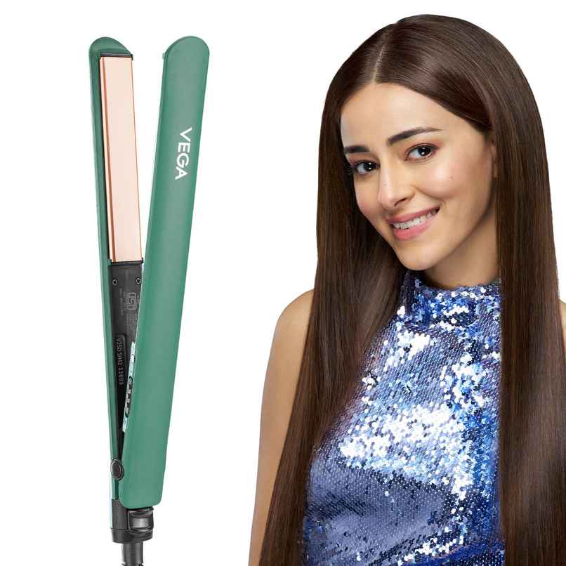 Vega Salon Smooth Hair Straightener for Women with Quick Heatup, 1 Year Warranty, Green (VHSH-42) Vega Salon Smooth Hair Straightener for Women with Quick Heatup, 1 Year Warranty, Green (VHSH-42)