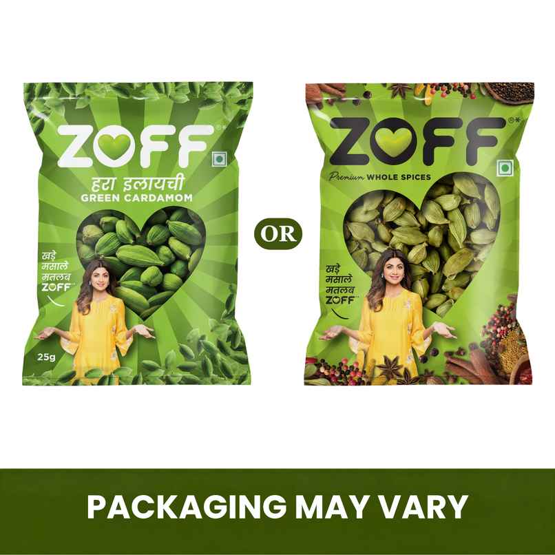ZOFF Green Cardamom Whole - Elaichi ZOFF Green Cardamom Whole - Elaichi