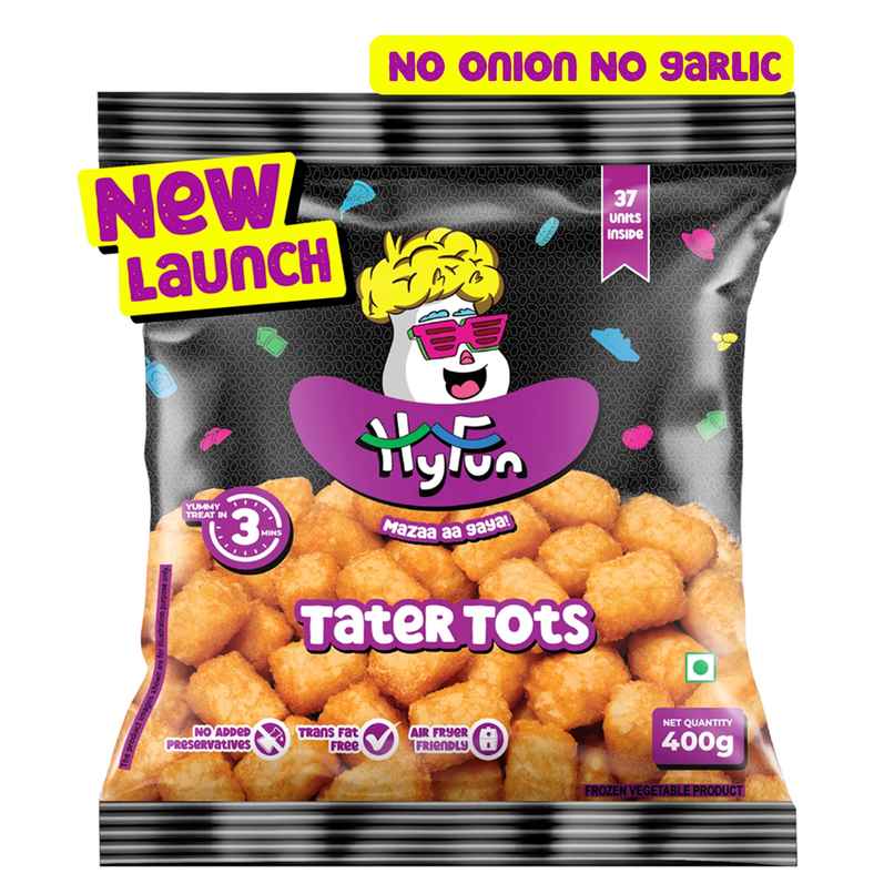 HyFun Tater Tots, No Onion No Garlic, Potato Snack | Frozen HyFun Tater Tots, No Onion No Garlic, Potato Snack | Frozen