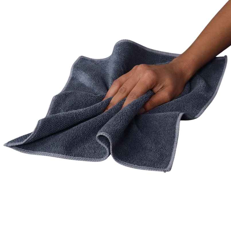 Bathla Micro Fiber Cleaning Cloth - Pack of 2 | Multipurpose | Grey