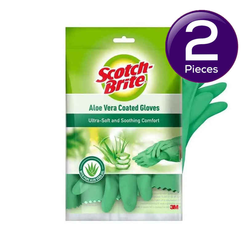 Scotch-Brite Aloevera Coated Gloves Combo