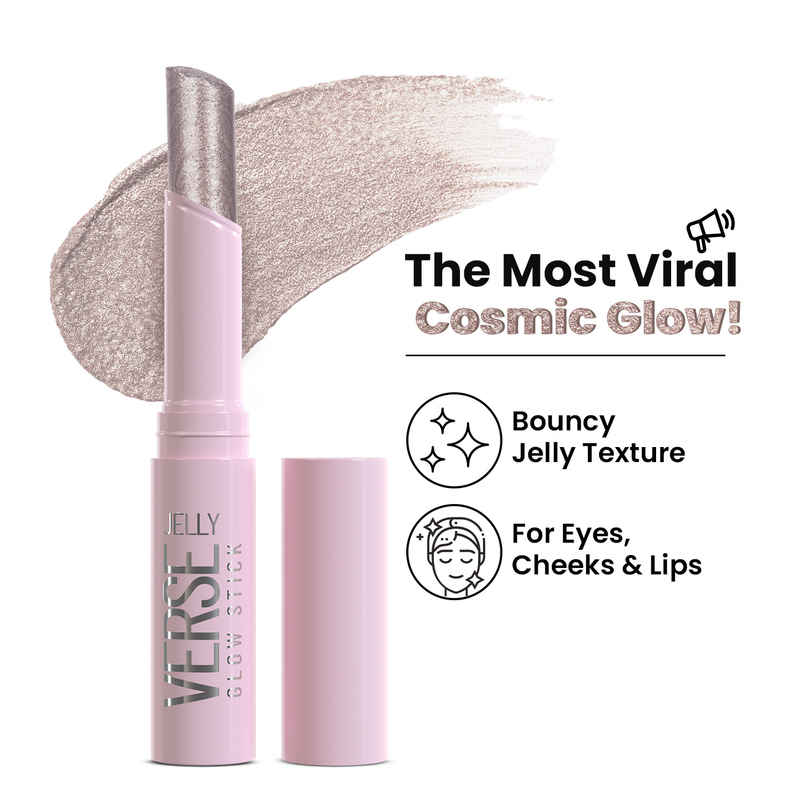 Swiss Beauty Jelly Verse Glow Stick | Rich Colour | Crease-Proof | Sparkling Shine | 1 Star Shower