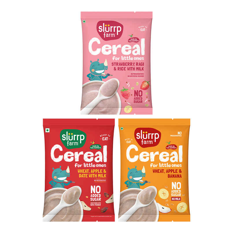Slurrp Farm Fruit Cereal Trial Pack Slurrp Farm Fruit Cereal Trial Pack
