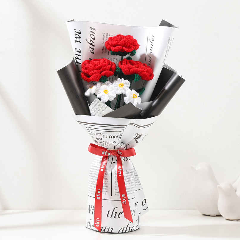 Handcrafted Crochet Flower Bliss Bouquet | Keepsake Gift | FNP Handcrafted Crochet Flower Bliss Bouquet | Keepsake Gift | FNP