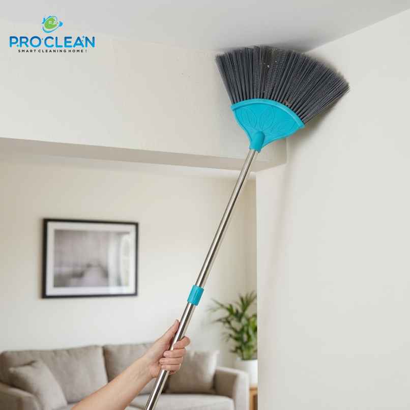 Proclean V-Fan Brush | Zala Broom | With SS Telescopic Handle | 5 Feet Proclean V-Fan Brush | Zala Broom | With SS Telescopic Handle | 5 Feet