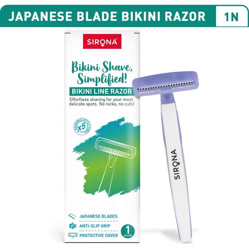 Sirona Reusable Bikini Razor for Sensitive Area | Safe, Clean and Irritation-Free Shave