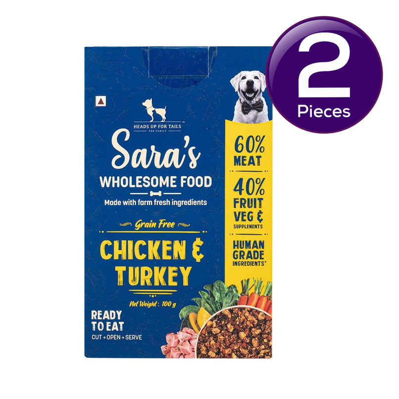 HUFT Sara's Wholesome Grain-Free Chicken & Turkey Dog Food Pack Combo HUFT Sara's Wholesome Grain-Free Chicken & Turkey Dog Food Pack Combo