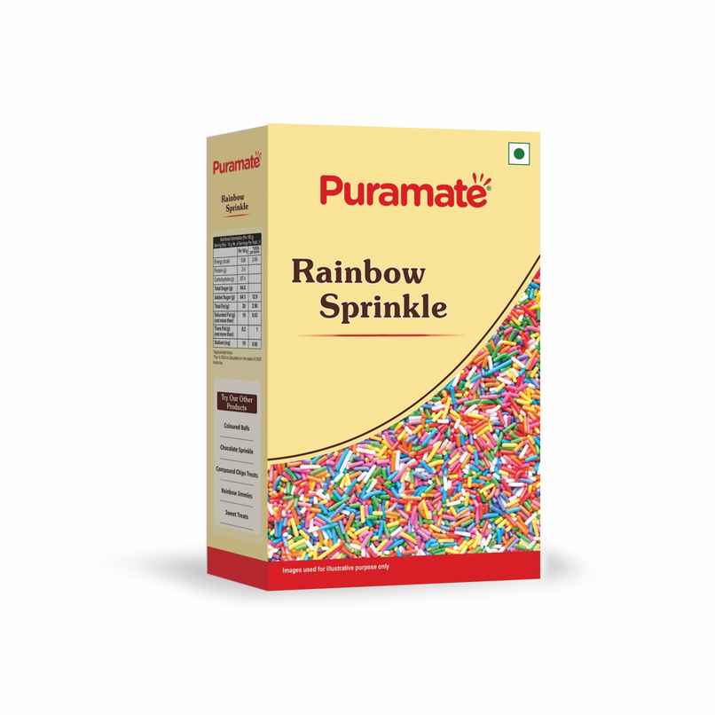 Puramate Rainbow Sprinkle | Colorful Topping