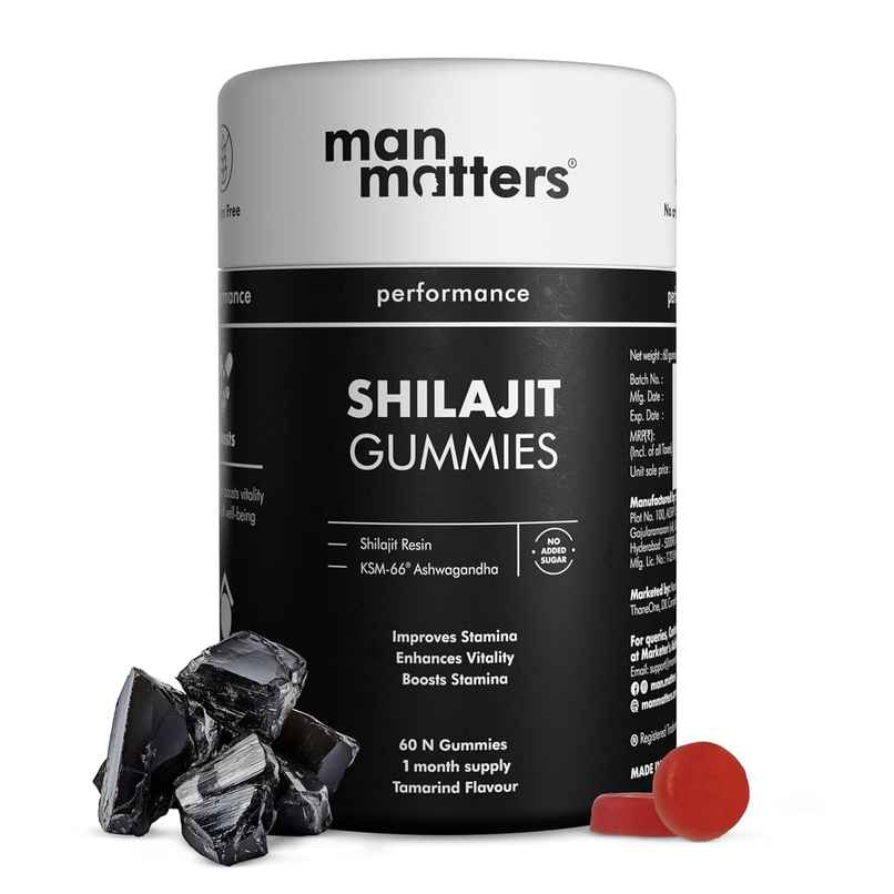 Man Matters Shilajit Gummies | Boosts Stamina | Strength | Improves Energy