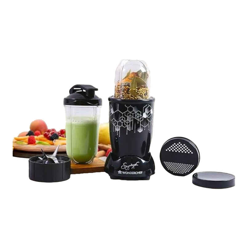 Wonderchef Nutri Blend Photon with Sipper Lid|Mixer, Grinder,Blender & Smoothie Maker|22000 RPM, 400W 100% Full Copper Motor|2 Unbreakable Jars