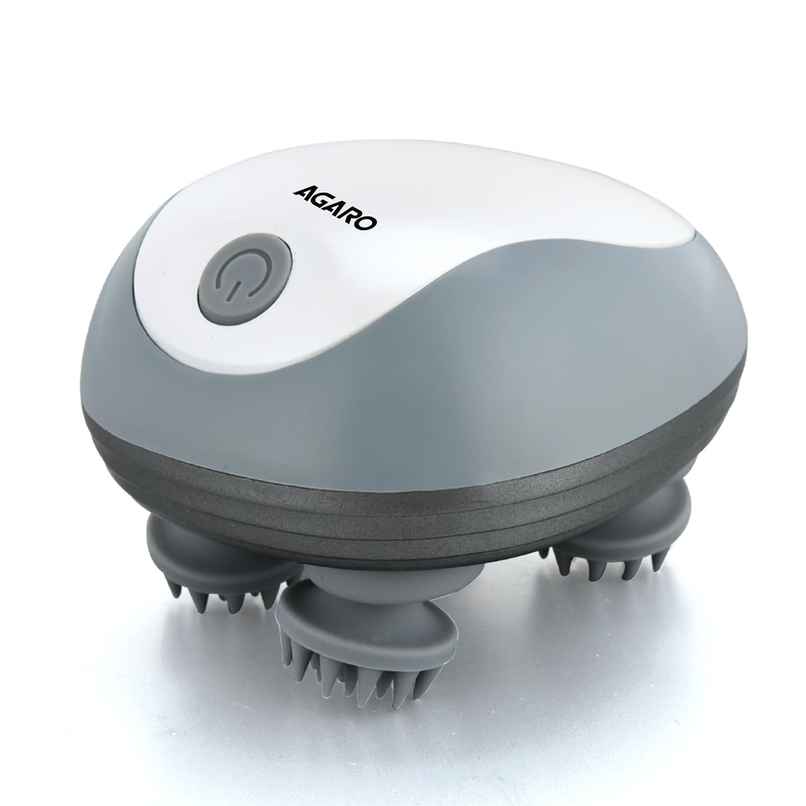 Agaro Scalp Massager Rechargeable Electric Head Kneading 3 Speed Modes Handheld Portable Scratcher 