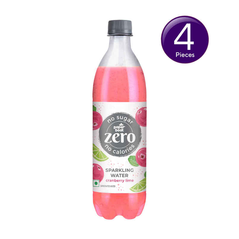 Paper Boat Zero Sugar Cranberry Lime Sparkling Water | Sugar Free Cold Drink Combo