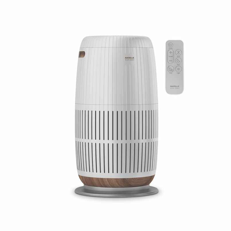 Havells Studio Meditate AP 250 Air purifier with SpaceTech Air Purification Technology |Silver Satin