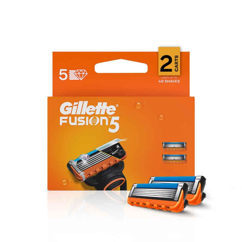 Gillette Fusion Manual Shaving Razor Blades For Men (2 Cartridges) Gillette Fusion Manual Shaving Razor Blades For Men (2 Cartridges)