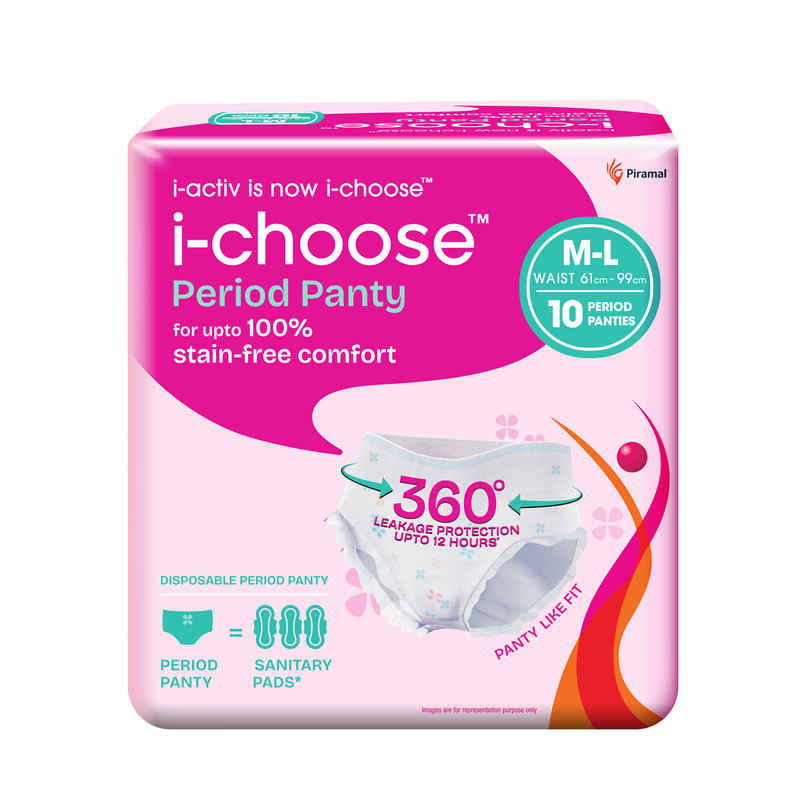 i-activ Period Panty For Girls & Women | M-L | Disposable Period Panties For Women i-activ Period Panty For Girls & Women | M-L | Disposable Period Panties For Women