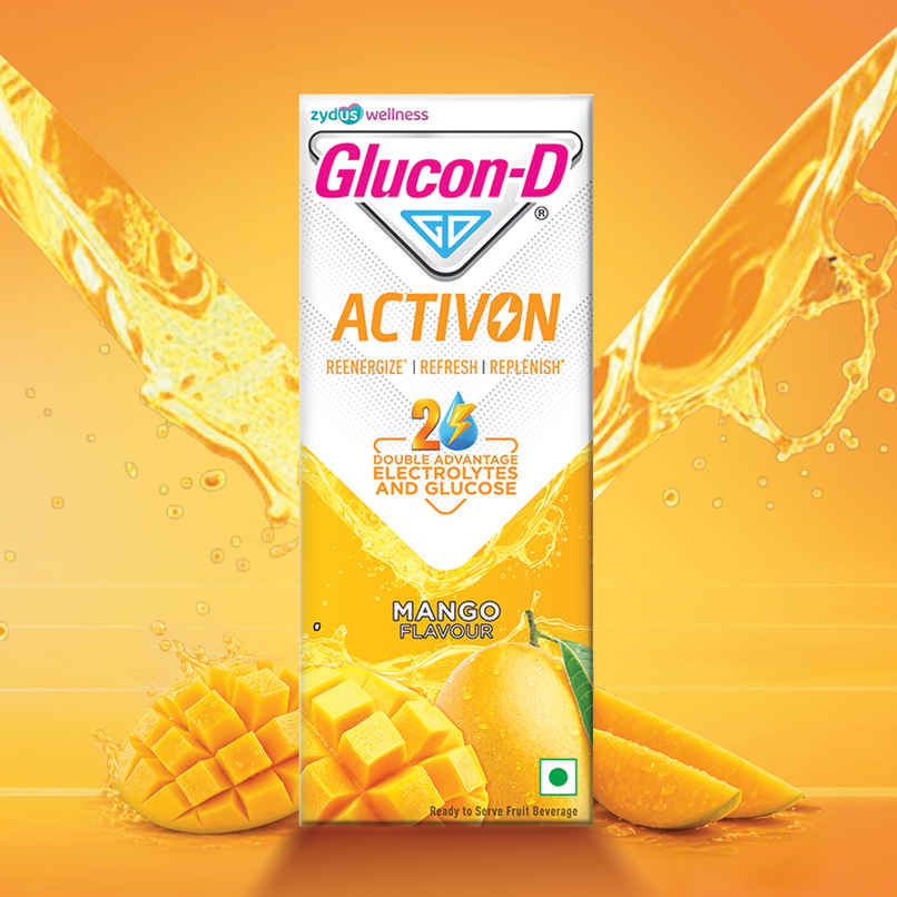 Glucon-D Activon Electrolyte Energy Drink | Mango Flavour