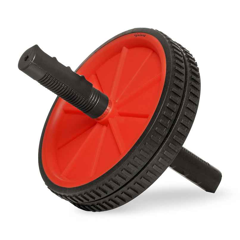 Lifelong Pro Double Wheel Ab Roller for Home Gym Workout | Red & Black