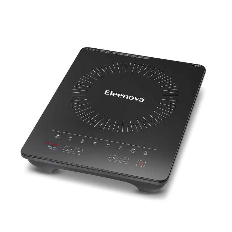 Eleenova Reflection 2000 W Induction-BIS-Approved, Crystal Glass, Smart-Sense, Indian Presets