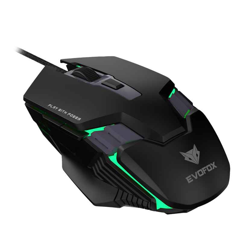 EvoFox Spectre Gaming Mouse USB - Black 