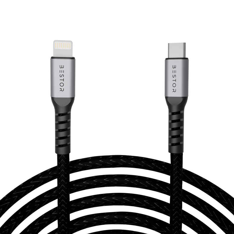 Bestor Type C to Lightning Cable | 60W | 1 m | Nylon Braided Bestor Type C to Lightning Cable | 60W | 1 m | Nylon Braided