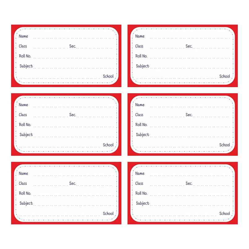Paperbees Name Stickers for School | 90x51 mm | Name Slip Paper Labels - Size M