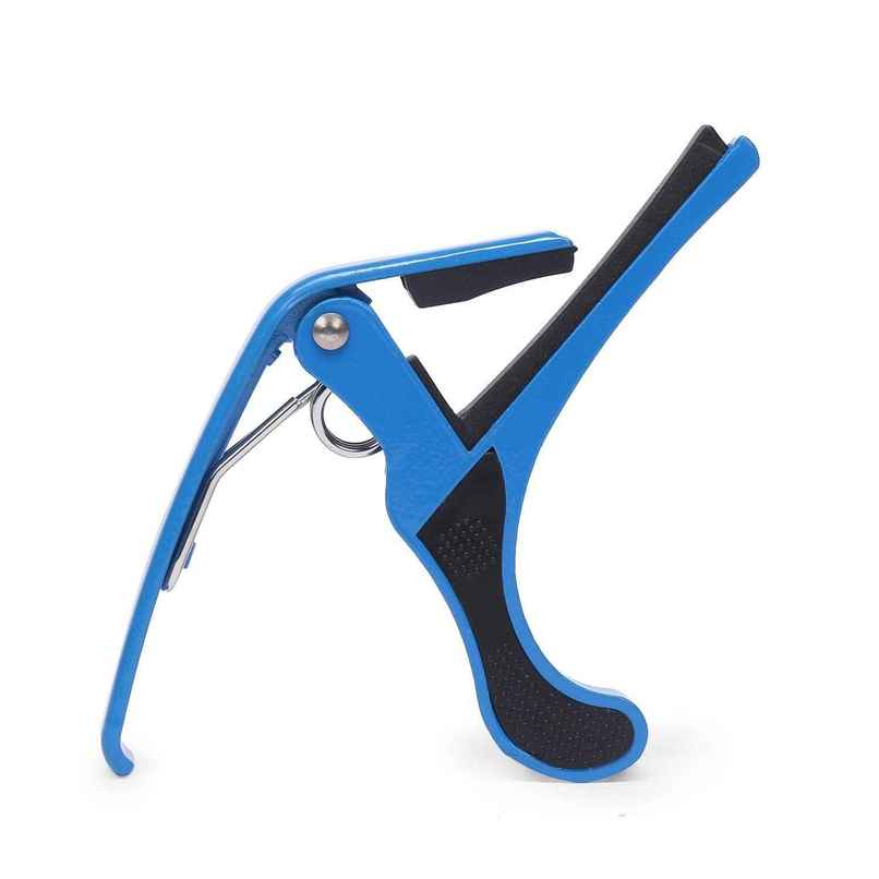 Juarez JRZ250 One-Handed Trigger Guitar Capo for Ukulele & Guitars - Quick Change, Blue Juarez JRZ250 One-Handed Trigger Guitar Capo for Ukulele & Guitars - Quick Change, Blue