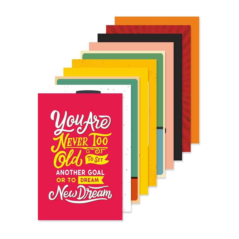 Paper Plane Design Wall Posters For Office Decor | Set of 10 | Size | 12 Inch x 18 Inch | D3