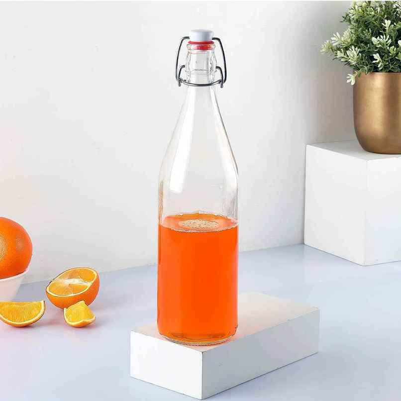 Cello Glass Aquaria Water Bottle Freezer Safe & Leakproof Flip Cap | Transparent | 1 L Cello Glass Aquaria Water Bottle Freezer Safe & Leakproof Flip Cap | Transparent | 1 L