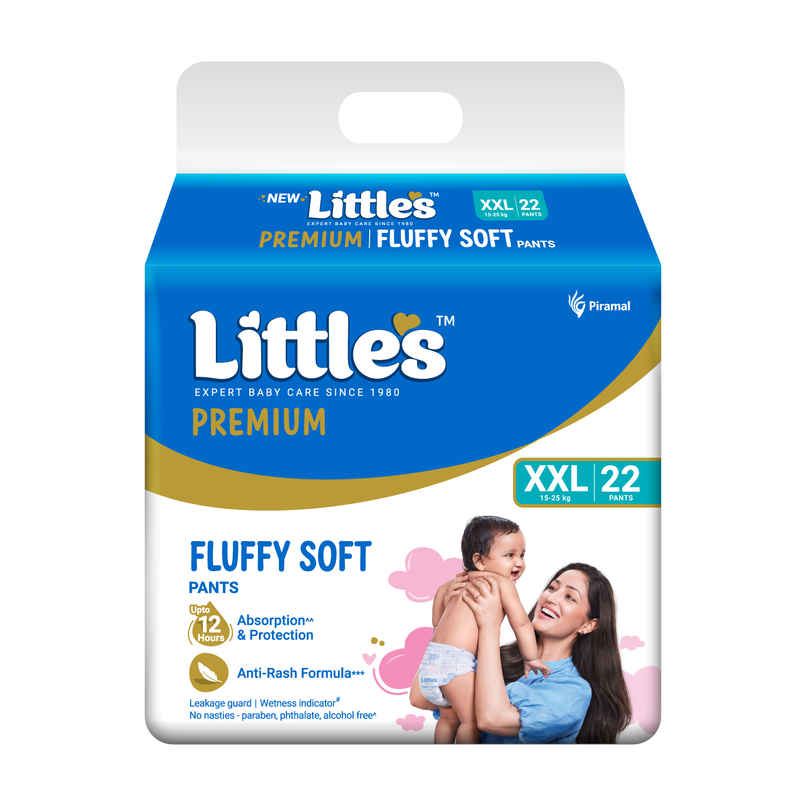 Little's Fluffy Soft Premium Baby Pant Style Diaper | 2XL | Leakage Free | 22 pcs Little's Fluffy Soft Premium Baby Pant Style Diaper | 2XL | Leakage Free | 22 pcs